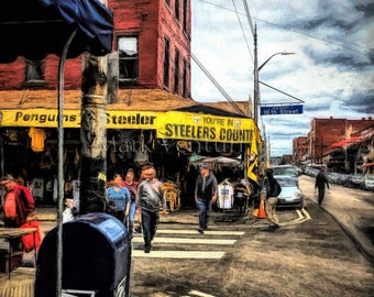 Pittsburgh Strip District, Strip District, Pittsburgh Street Scene, Pittsburgh Art, Fine Art Photography, Steelers, Penguins, 18th Street,