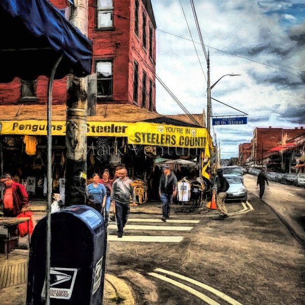 Pittsburgh Strip District, Strip District, Pittsburgh Street Scene, Pittsburgh Art, Fine Art Photography, Steelers, Penguins, 18th Street,