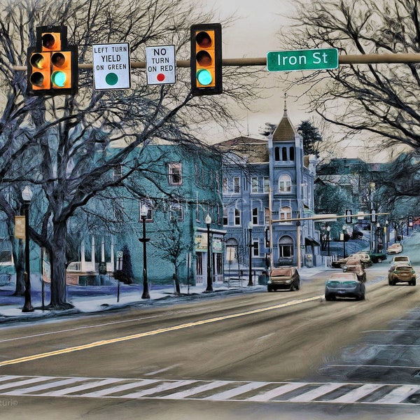 Bloomsburg Pennsylvania Print, Bloomsburg Iron Street Print, Fine Art Photography, Bloomsburg PA Wall Art, Bloomsburg Fine Art Print