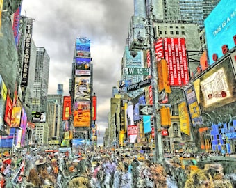 Times Square Panorama by Alexander Chen - Etsy