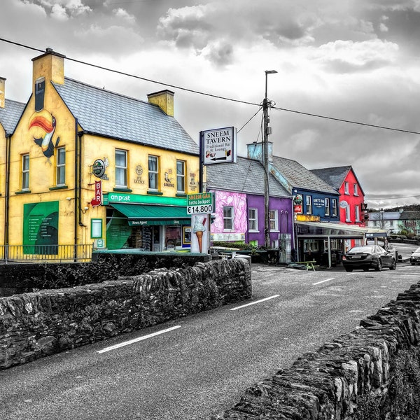 Sneem Ireland Print,  Sneem Ireland Wall Art, Ireland Photograph, Sneem village Ireland Art, Fine Art Photography, Ireland Photography, Art