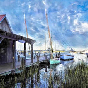 Saint Michaels Maryland Print, Chesapeake Bay Wall Art, Fine Art Photography, St Michaels Print, Maryland Seascape, Chesapeake Bay Print