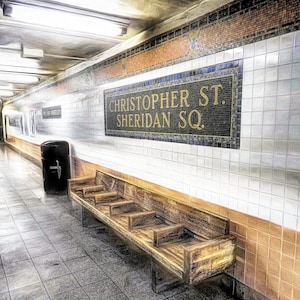 New York City Subway Print, Sheridan Square, Christopher Street Station, Subway Art, Fine Art Photography, Subway Print, Subway Wall Art