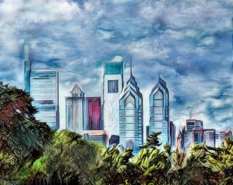 Philadelphia Skyline, Liberty Place Complex, Fine Art Photography, Philly Art Print, Philadelphia Fine Art Print, Philadelphia Wall Art