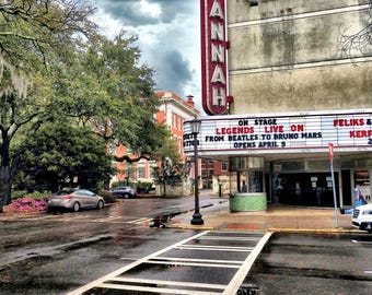 Savannah Theatre Print, Georgia Photography, Signed Fine Art