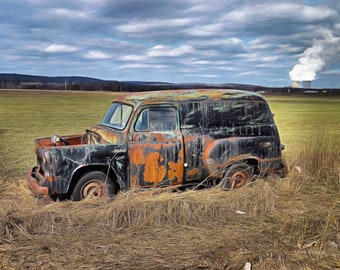 Antique Dodge Panel Truck Fine Art Photography Print