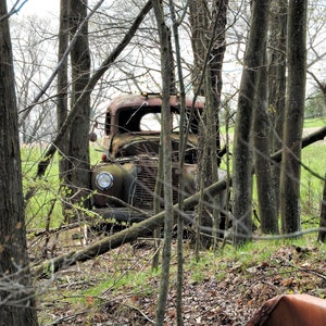 Old Truck, Rusty Abandoned Truck, Vintage Truck Photo, Garage Wall Art, Rusty Truck, Junkyard Art, Old Farm Truck, Truck Print