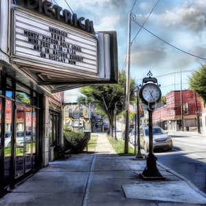 Tunkhannock PA Print, Fine Art Photography, Tunkhannock PA, Wyoming County, Tunkhannock Pennsylvania, Dietrich Theatre, Tunkhannock