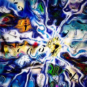 Time Obsession Print, Abstract Wall Art, Abstract Time Print, Fine Art Photography, Clocks Print, Time Decor, Abstract Time & Clocks Print