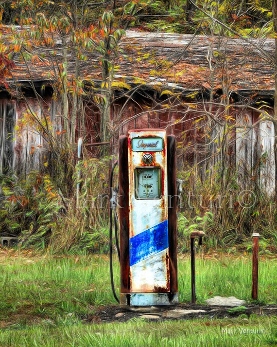 Old Gas Pump Antique Gas Pump Print Old Gas Pump Photograph Etsy