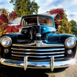 Ford Super Deluxe 8 Woody Print 1947, Old Ford Photo, Vintage Ford Print, 1947 Ford Fine Art Print, Fine Art Photography, Ford Garage Art