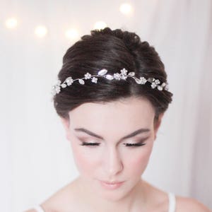 Bridal Hair Wreath Bridal Hair Vine Bridal Headpiece Wedding Hair Vine Bridal Hair Piece Crystal Hair Vine Leaf Hair Vine Bridal Wreath Halo