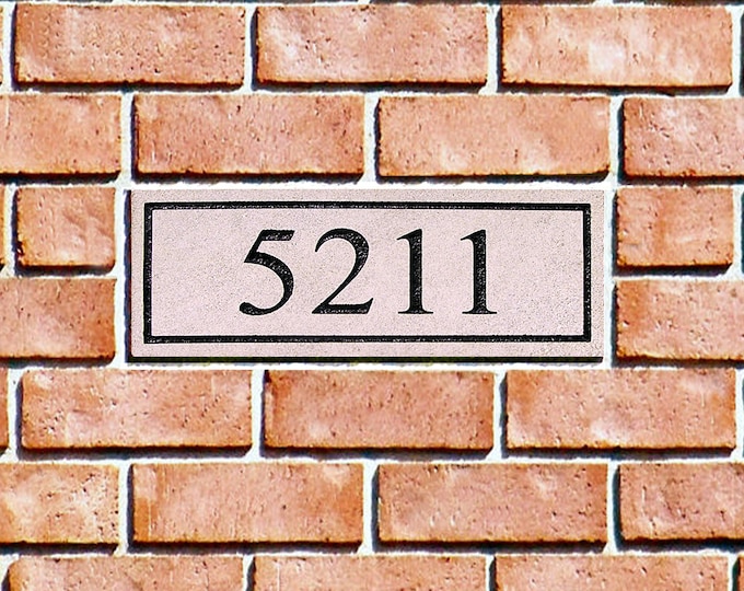 REAL Indiana Limestone Address Stone Marker to Install With Etsy