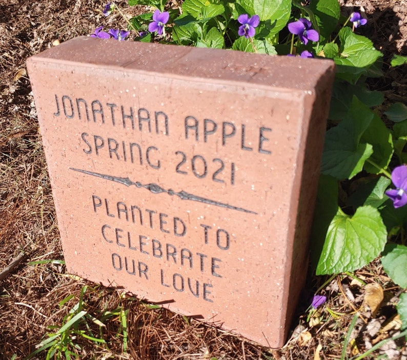 Memory Tree in Honor of Planting / Brick Paver / Garden - Etsy