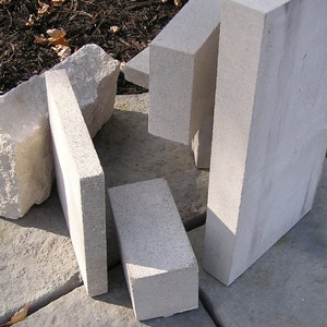 Special Sizes of REAL Indiana LIMESTONE Address Stone Marker / House Number / Stone & Brick / Mailbox / Rock / Garden Stone -- FREE Shipping