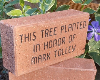 Memory Tree In Honor of Planting / Brick Paver / Garden Memorial / Tree of Life / Celebrate- Free Shipping