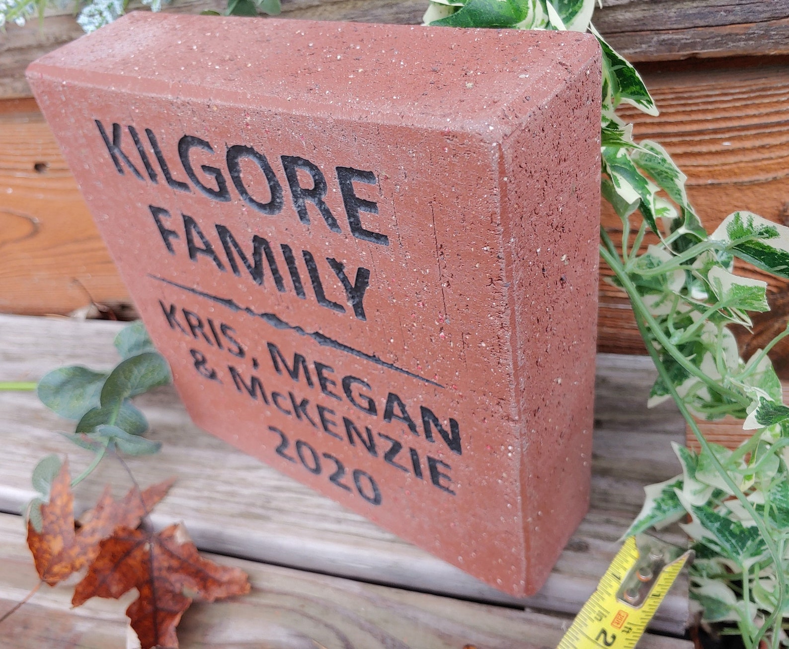 Brick Memorial 8x8 REAL CLAY PAVER Personalized Fundraising Etsy