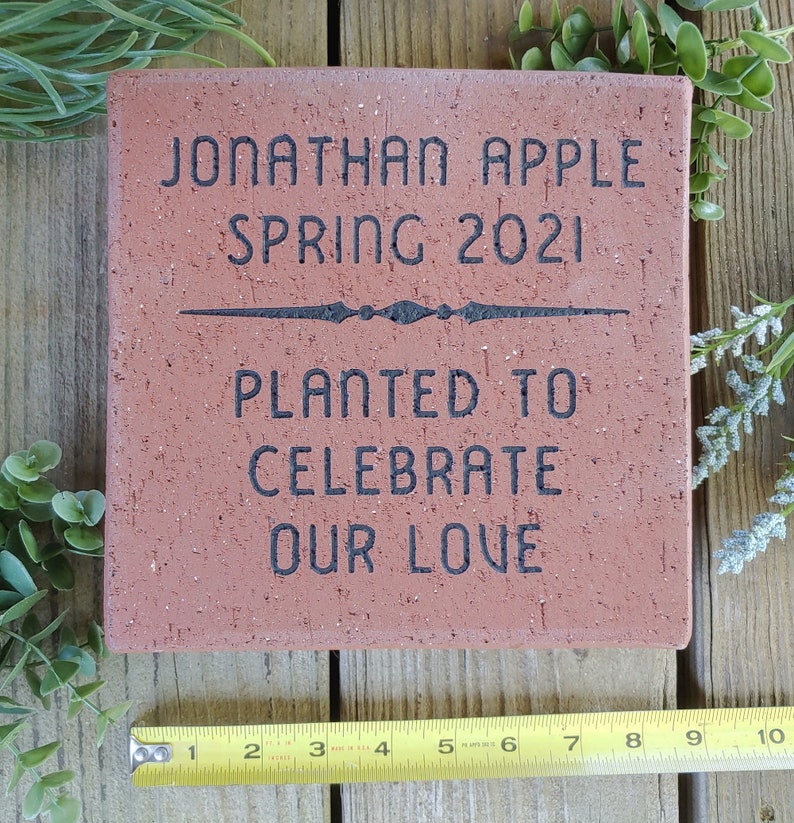 Memory Tree in Honor of Planting / Brick Paver / Garden - Etsy