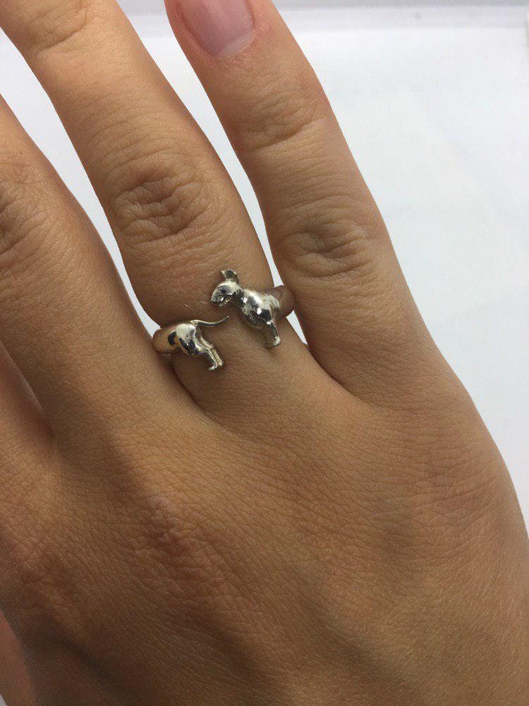 Bull Terrier Ring Sterling Silver 925 Bull Terrier Ring Bull Etsy
