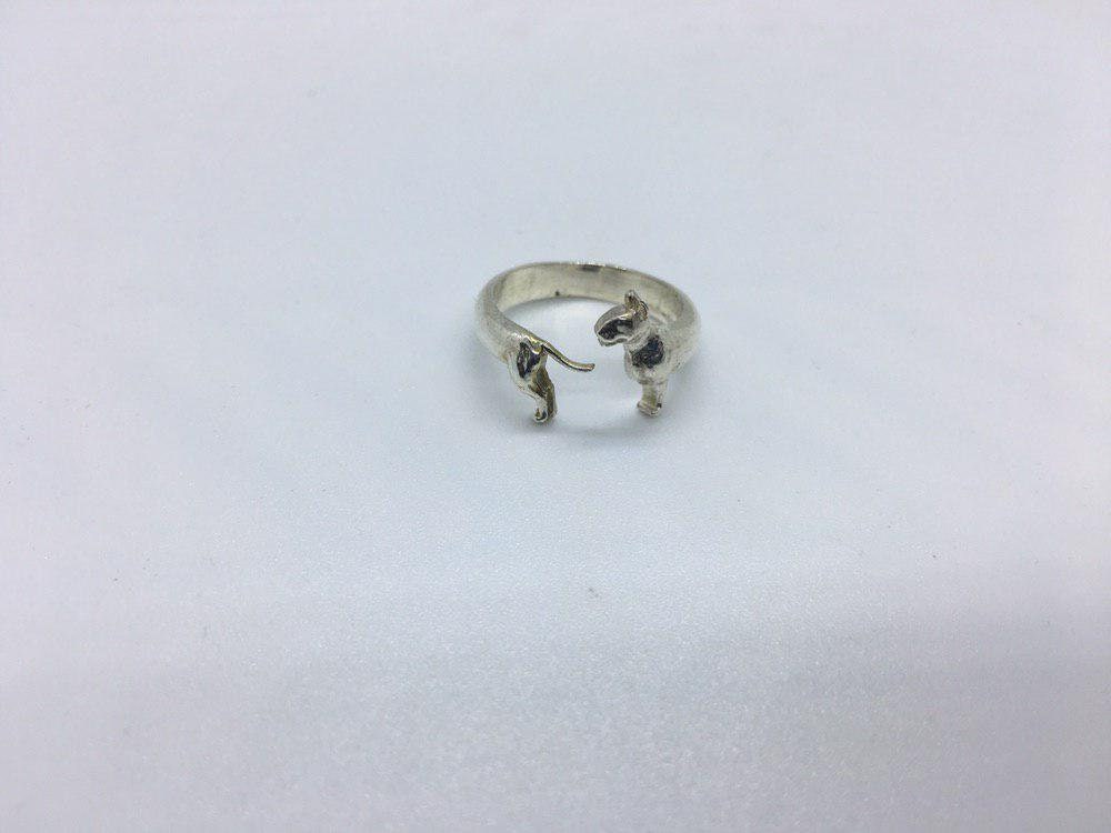 Bull Terrier Ring Sterling Silver 925 Bull Terrier Ring Bull Etsy