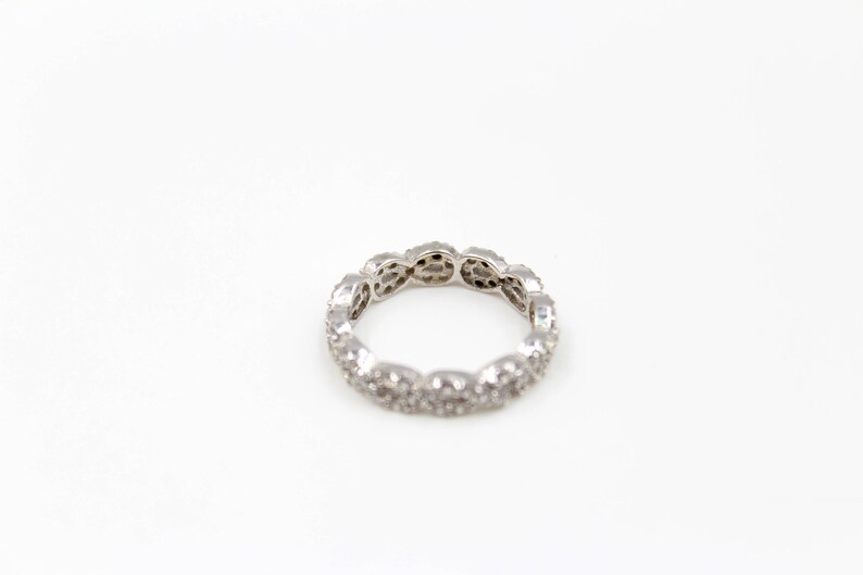 Promise Ring Bezel Ring Rose Gold Ring Eternity Band Infinity Band Stacking Rings Sterling Silver Ring