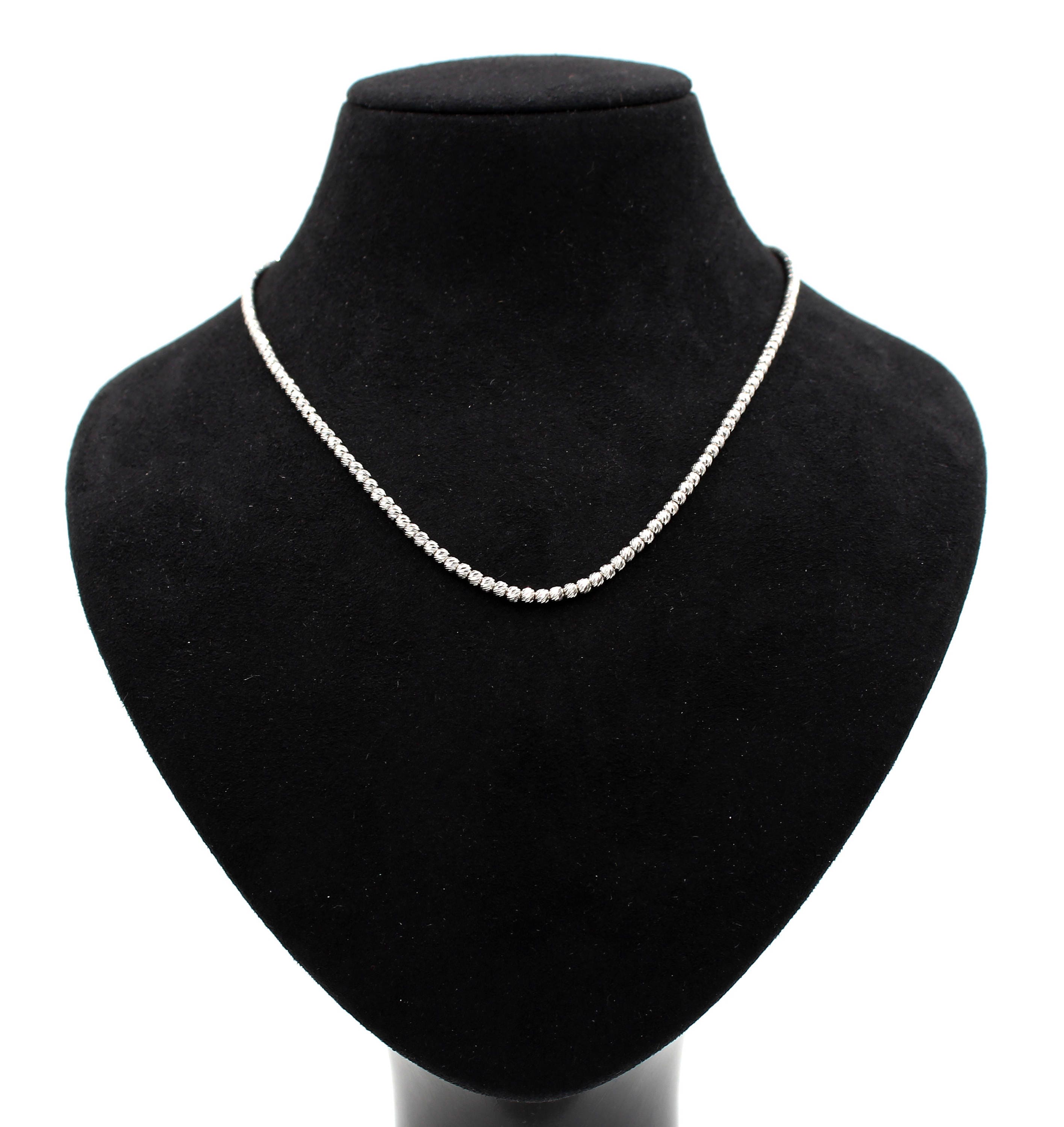 Gold Bead Necklace 14k White Gold Beaucoup De Beads Gold - Etsy UK