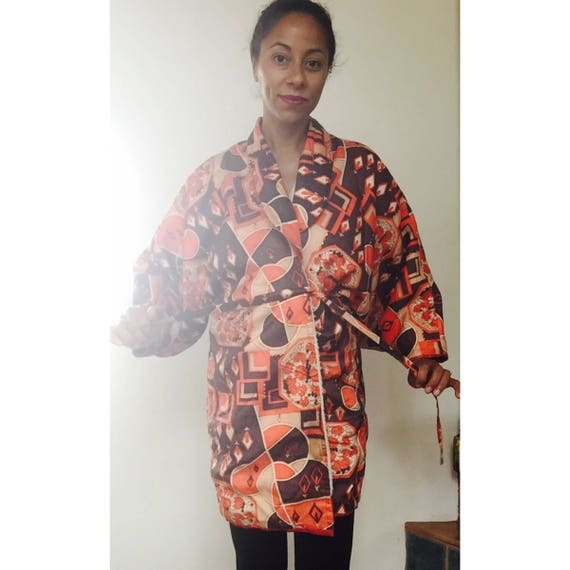 1950s Kimono Silk Robe