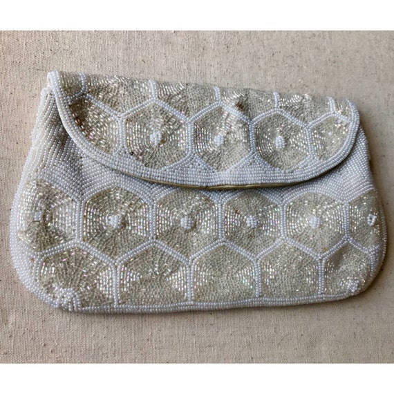 1950s Vintage Beaded Clutch