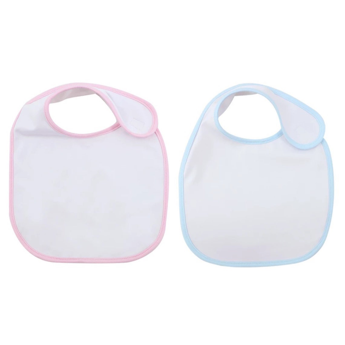 New Style Baby Bibs Sublimation Blanks Pink or Blue Etsy