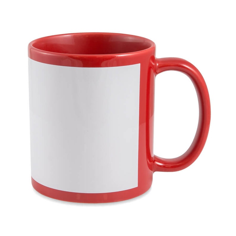 11oz Sublimation Mugs with White Patch Etsy