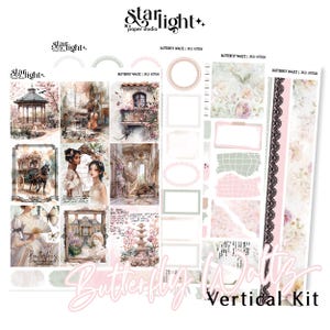 Butterfly Waltz Weekly Kit | Planner Stickers, Foiled Weekly Planner Sticker Kit, Vertical Kit, Planner Kit