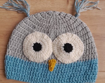 BONNET HIBOU, owl hat, commande personnalisée