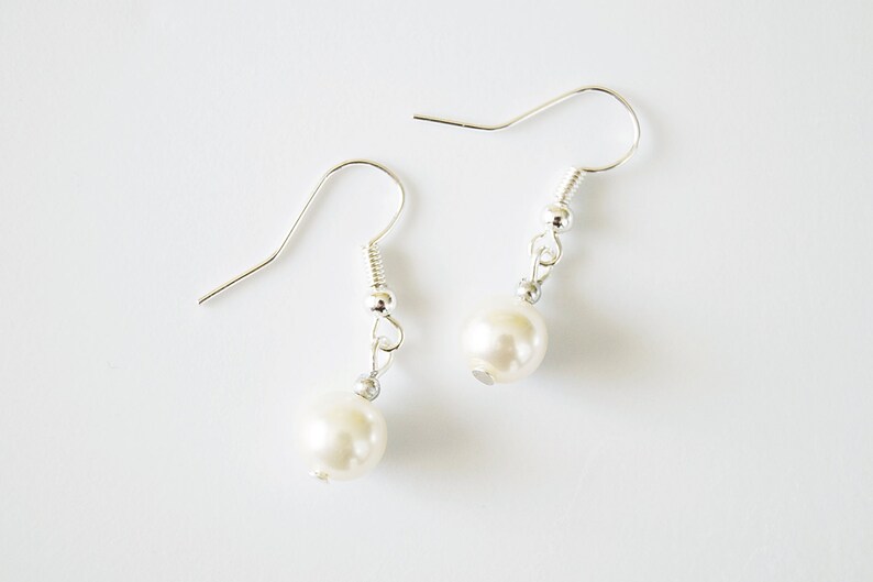 Pearl Bridal Bridesmaid or Flower Girl Wedding/Prom Earrings Etsy