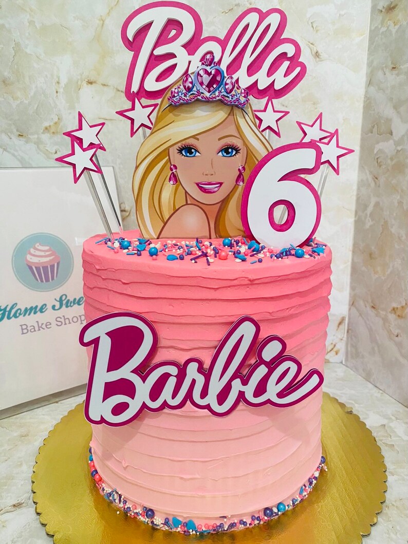 Barbie Cake Topper Doll Cake Topper - Etsy