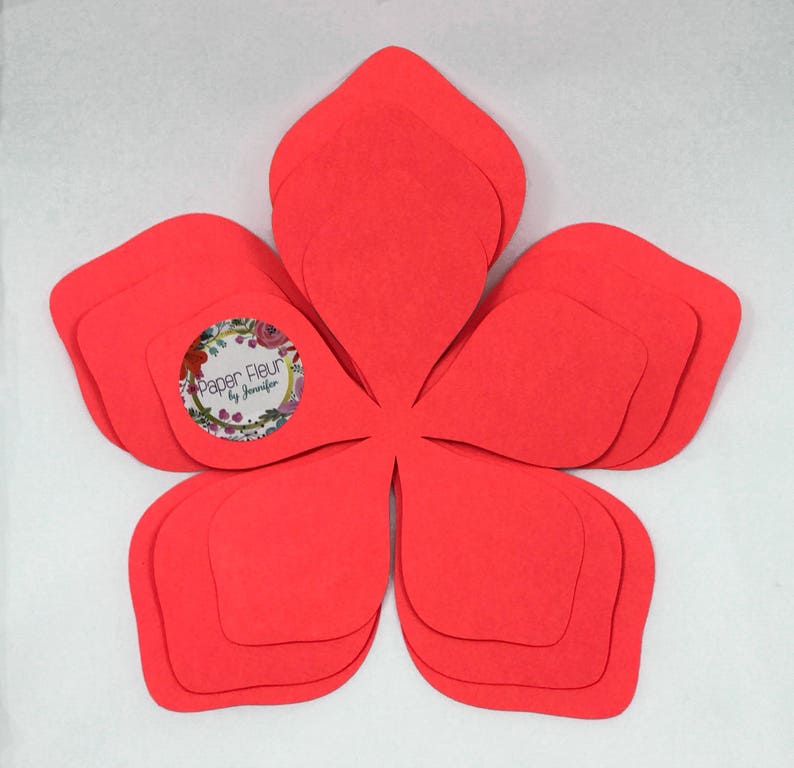 DIY Paper Flower Paper flower wall Small Paper Flower hard copy Template Ava Paper flower backdrop Easy paper flower