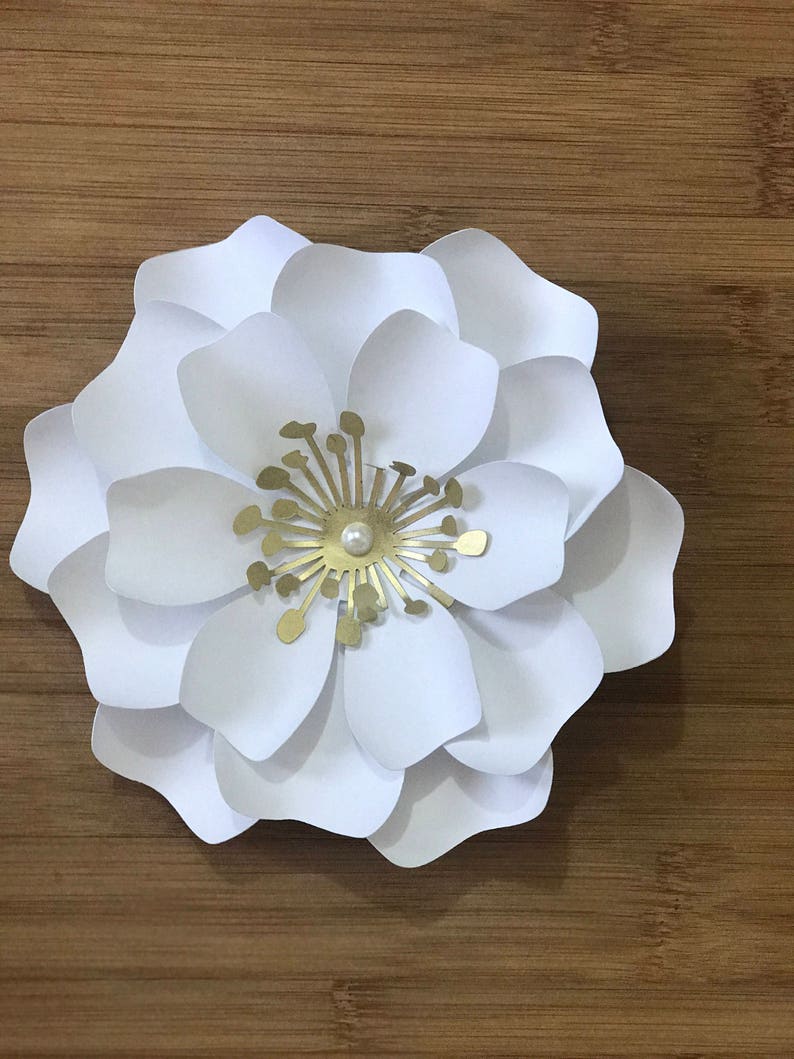 PDF Format Mini Paper Flower Template mia Easy Etsy