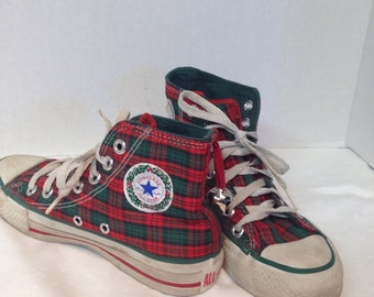converse tartan plaid
