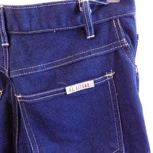 Vintage 80s jeans PS Gitano dark indigo wash high waist size 12 Short