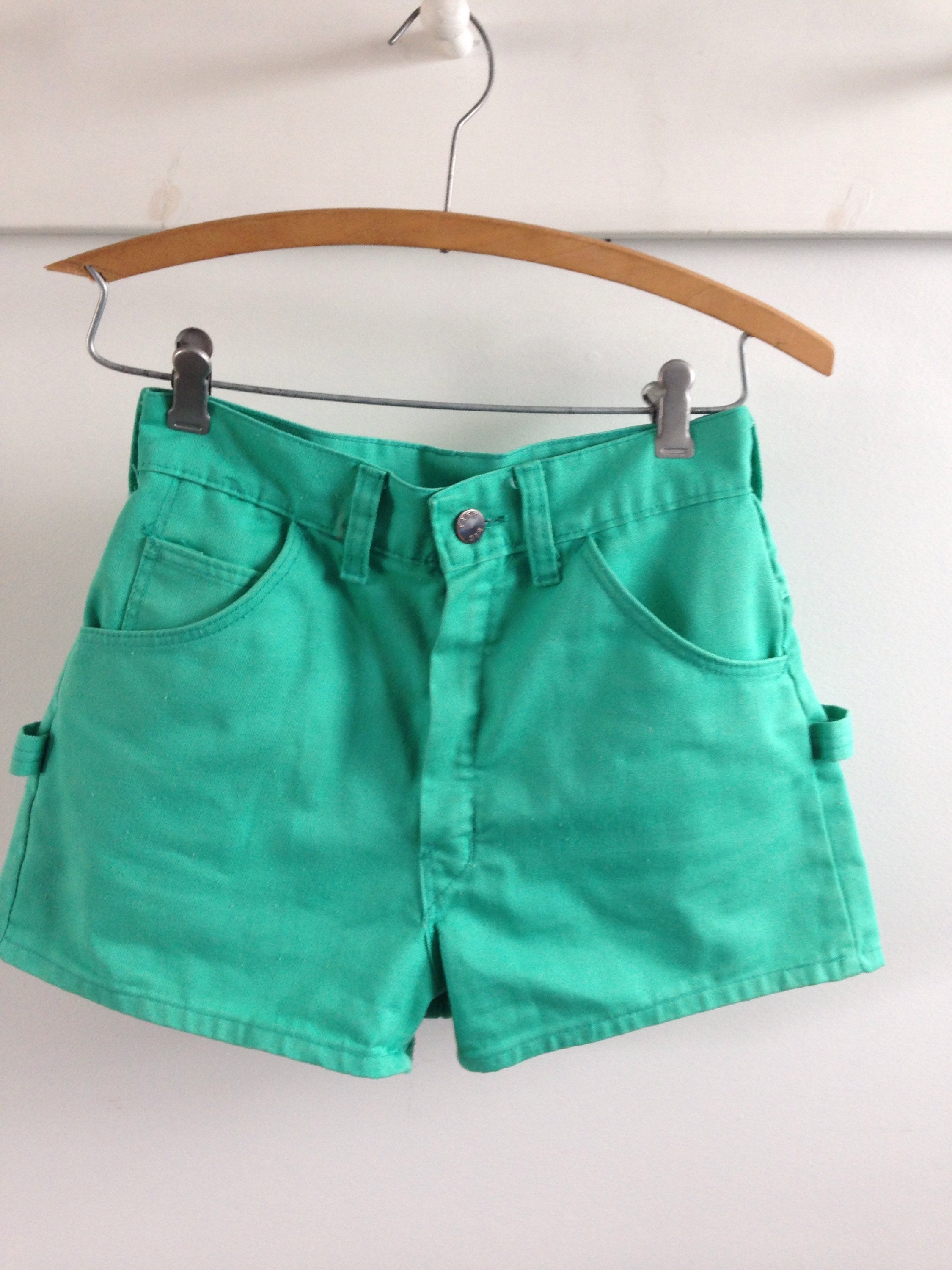 Vintage 80s Aqua High Waist Short 