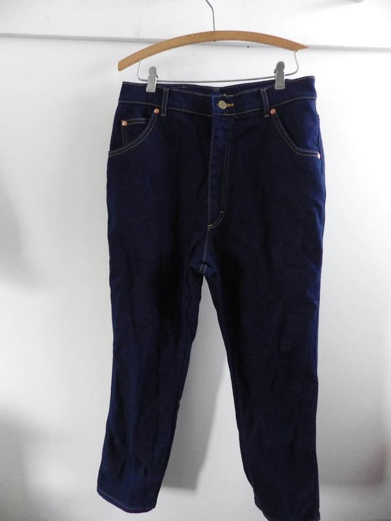 Vintage Made in USA 80s Lee High Waisted Jeans In… - image 2