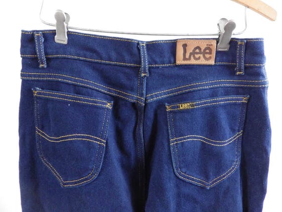 Vintage Made in USA 80s Lee High Waisted Jeans In… - image 4