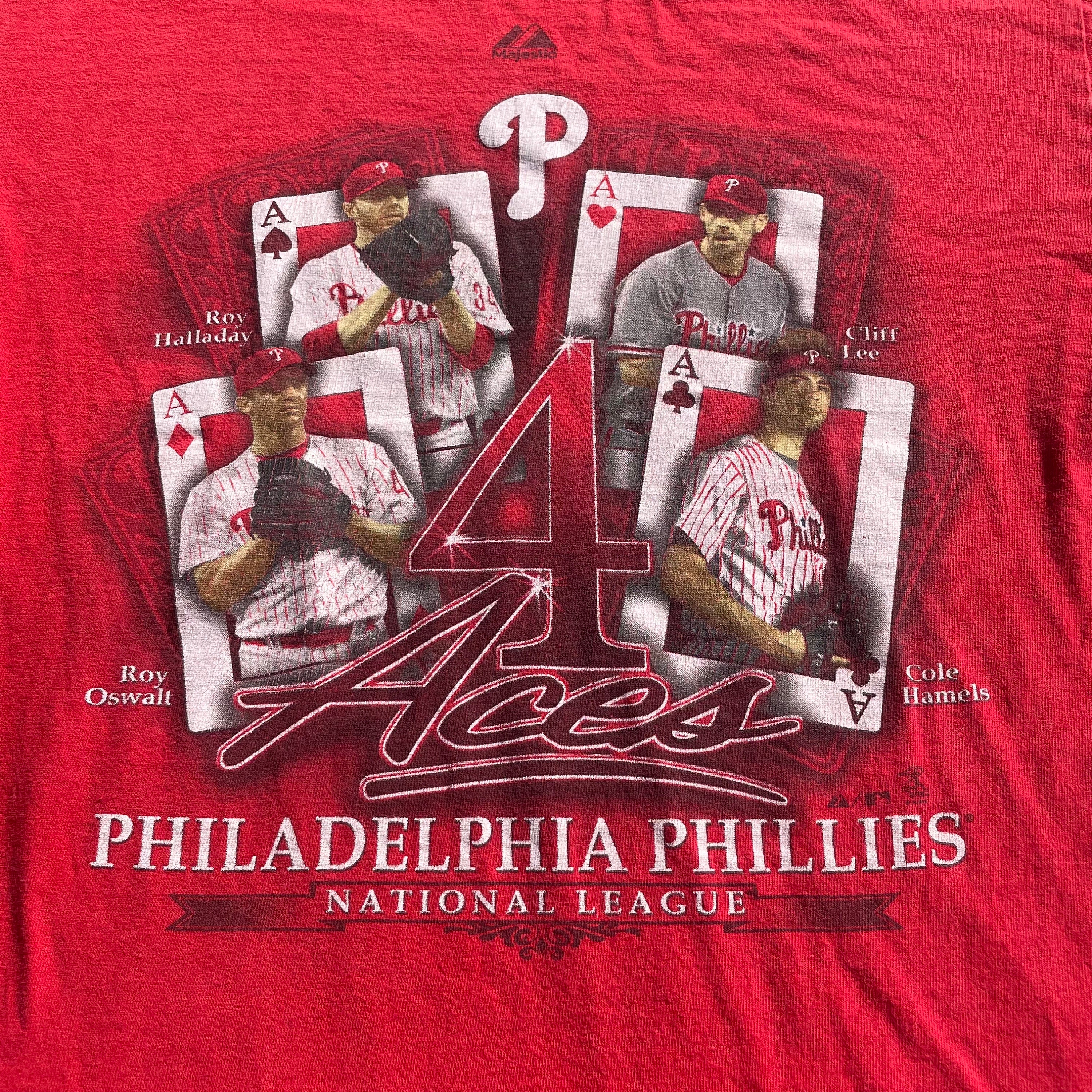 Vintage Philadelphia Phillies Four Aces World Series NLCS T Shirt 