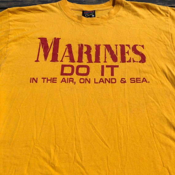 Vintage 1980s US Marines Tee Shirt Single Stitch … - image 7