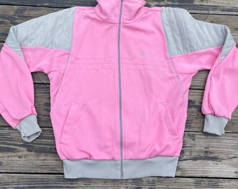 Vintage jaren '80 MacGregor Track Jacket Roze en Grijze Womens Med