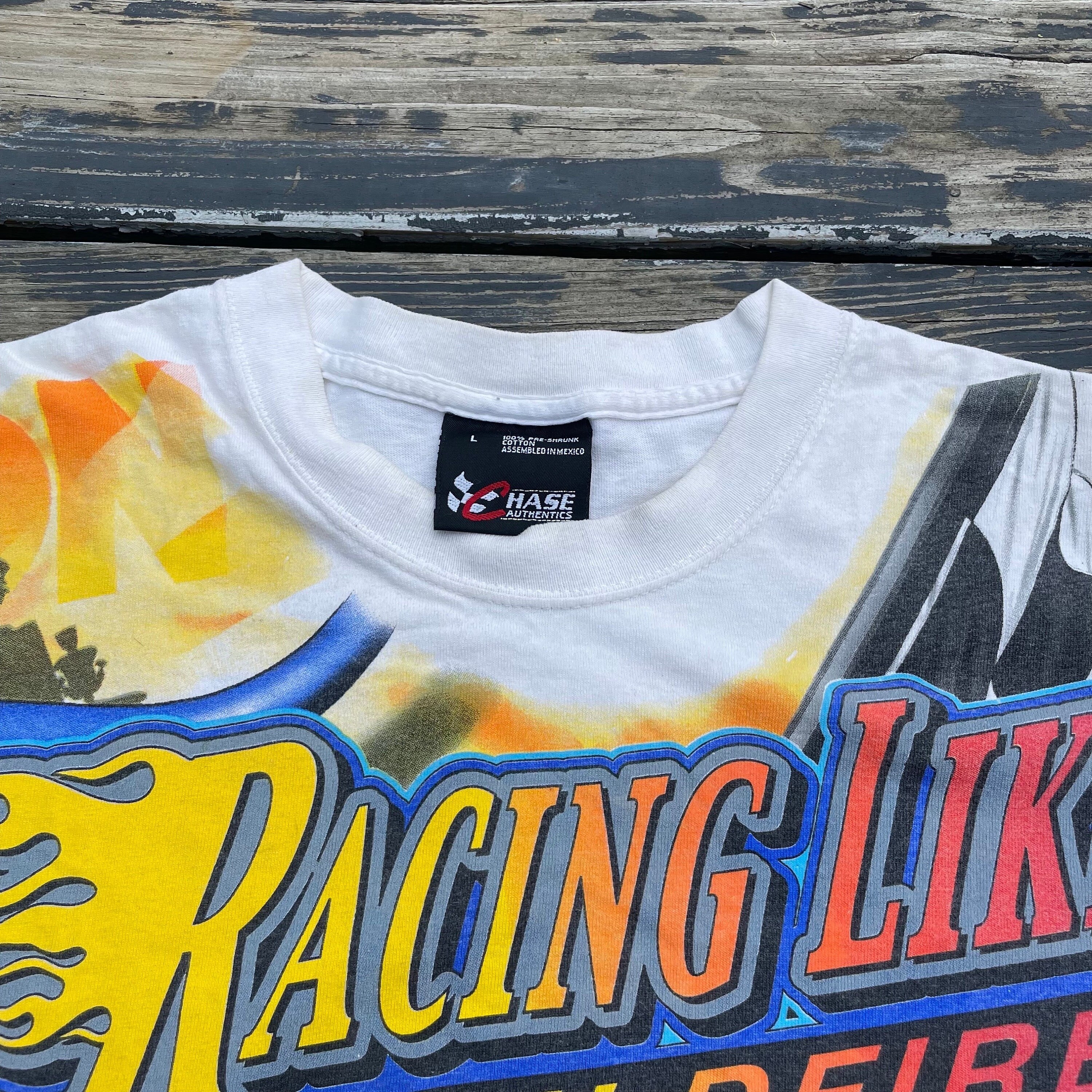 Jeff Gordon Y2K NASCAR All Over Print Racing Tee Chase Jeff Gordon Y2K NASCAR All Over Print Racing Tee Chase