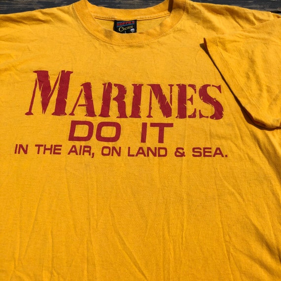 Vintage 1980s US Marines Tee Shirt Single Stitch … - image 2