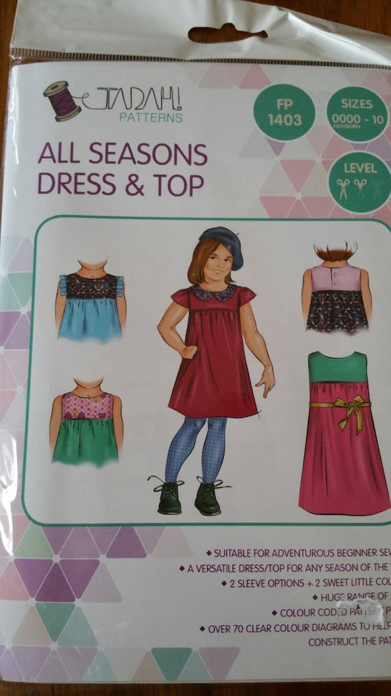Tadah Patterns - All Seasons Dress and Top Tadah Patterns - All Seasons Dress and Top