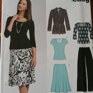 New Look - #6735 - Misses&#39; Jacket, Tops, Skirt and Pants - Size 10, 12, 14, 16, 18, 20, 22 - Uncut