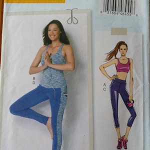Butterick - Lisette - #B6295 - Misses&#39; Bra Top, Bra and Leggings - Size 14, 16 - Partially Cut to Size 16