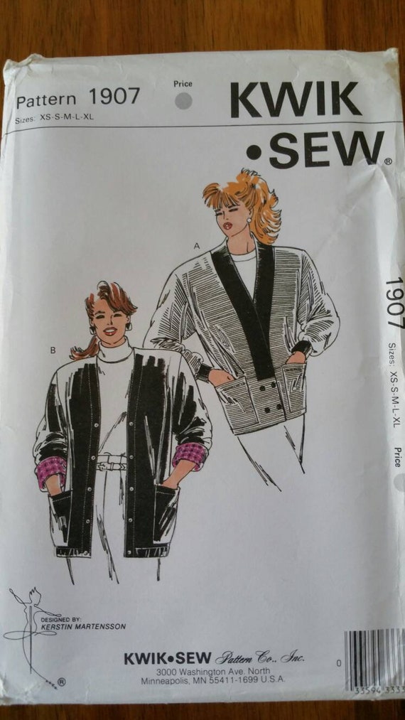 Kwik Sew - #1907 - Misses' Cardigans - Size XS, S, M, L, XL